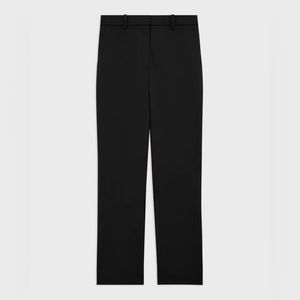 THEORY High-Waist Straight-Leg Pant in Good Wool
